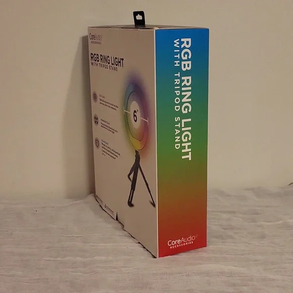 NWT Core Audio RGB ring light with tripod stand - Picture 12 of 12
